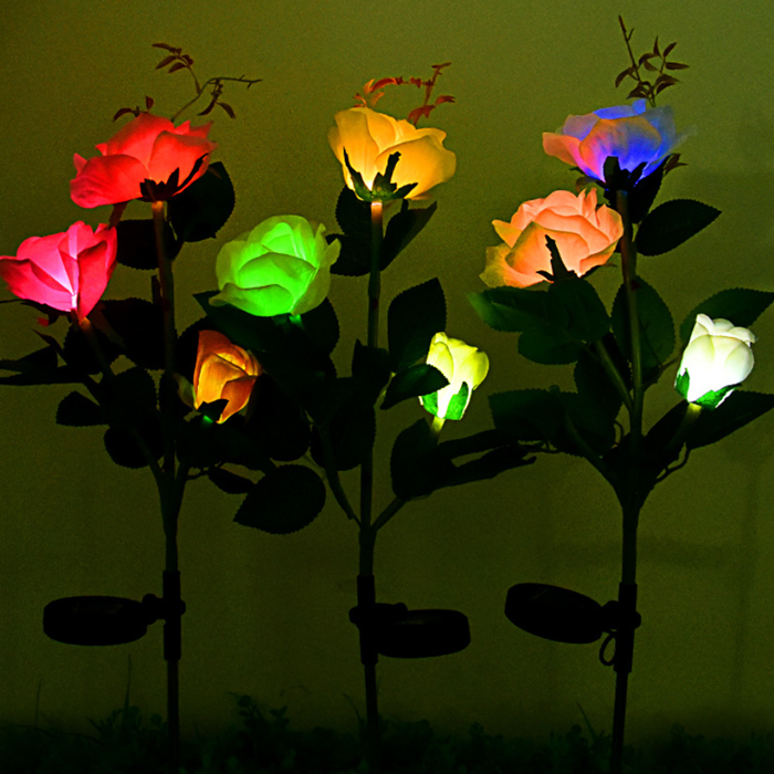 Solar Rose Flower Light